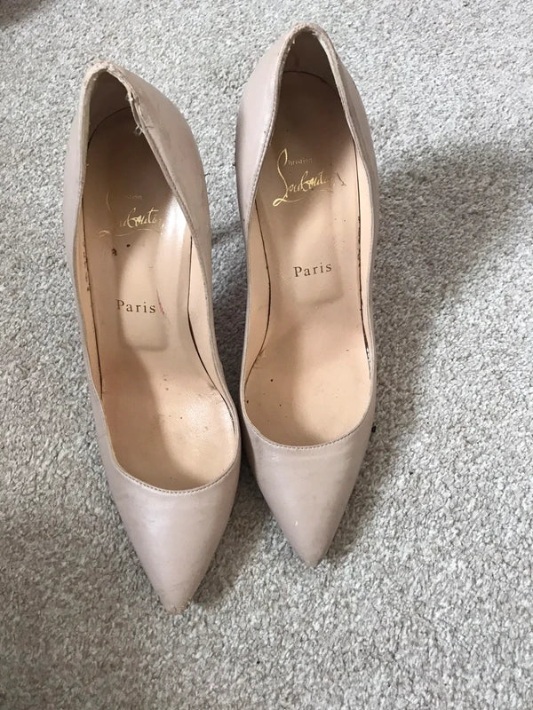 Blush leather stilettos  Satisfactory Christian Louboutin